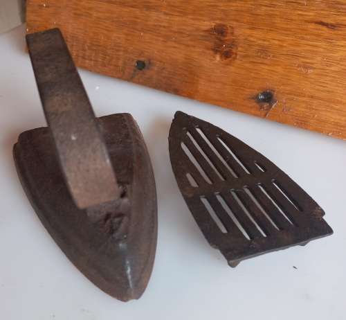 Vintage iron no 4 with stand