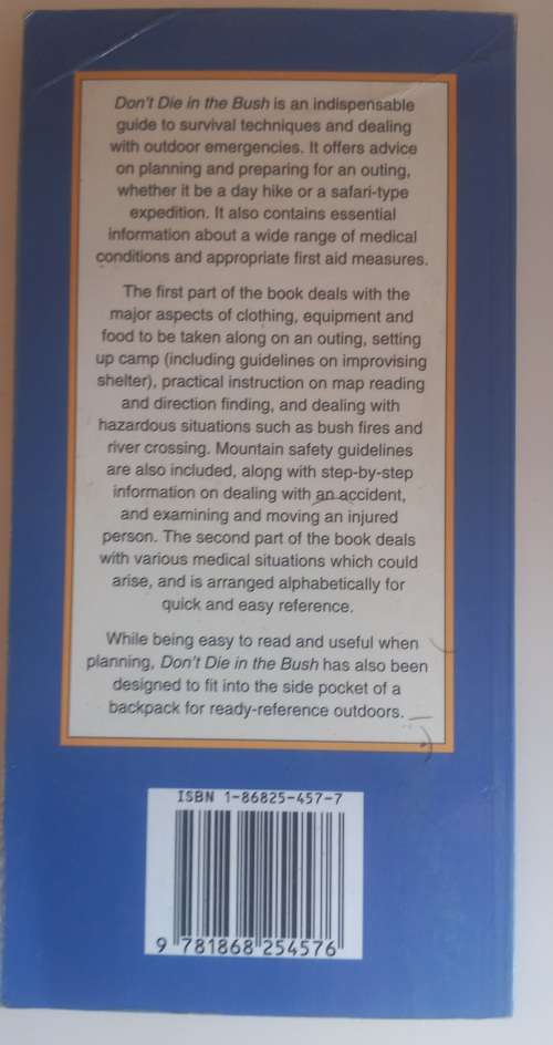 Don`t die in the bush