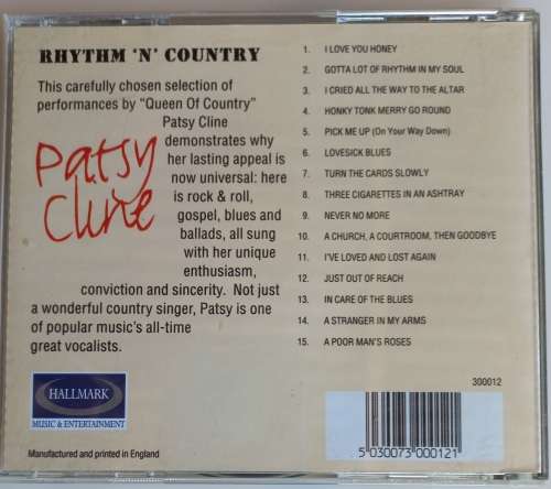 Patsy Cline - Rhythm `n` country cd