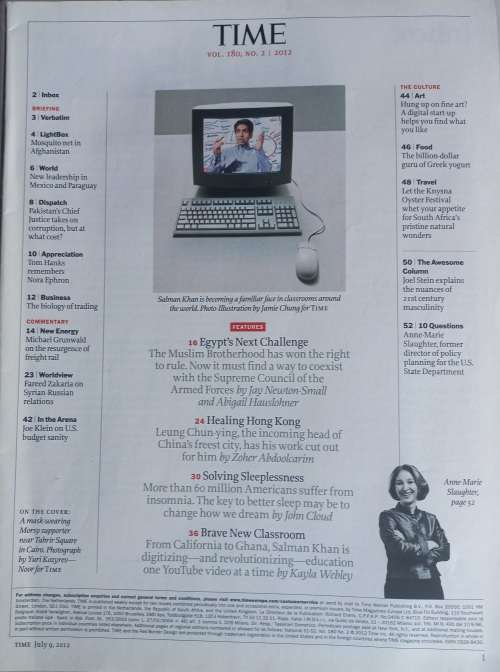 Time magazine July 9, 2012