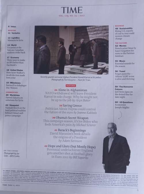 Time magazine June 11, 2012