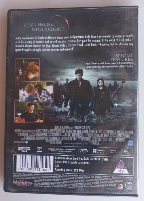 The twilight saga - Eclipse dvd