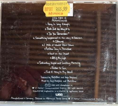 Phil Collins - Seriously cd