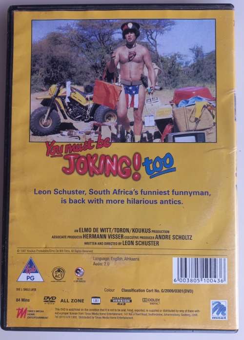 You must be joking too dvd