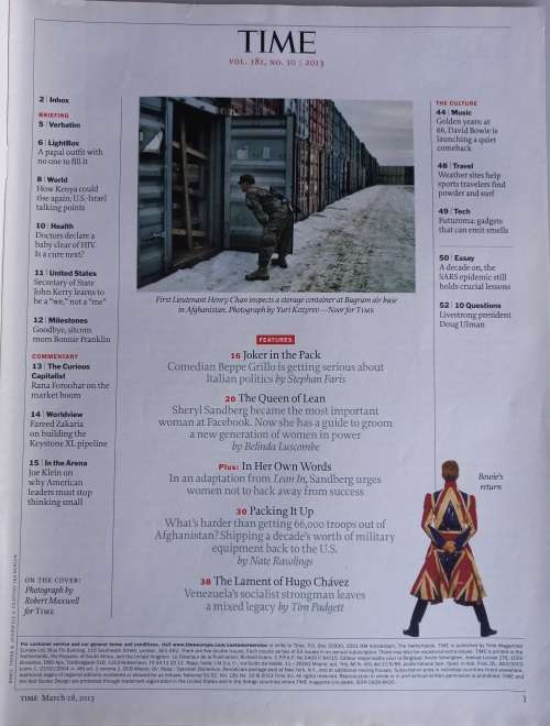 Time magazine March 18, 2013