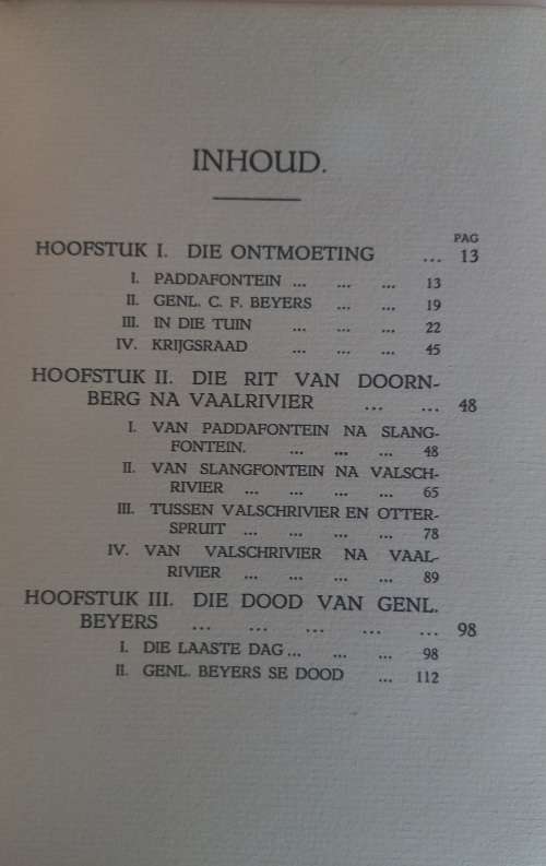 Vaalrivier die Broederstroom of die uiteinde van genl. CF Beyers