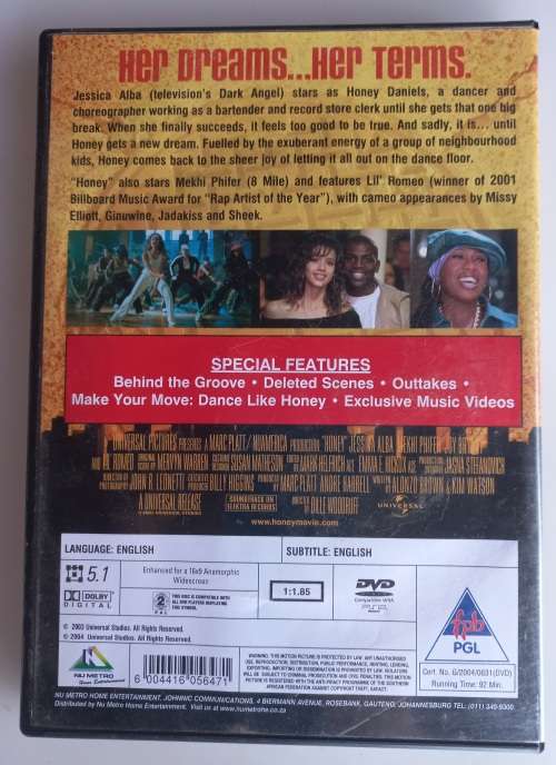 Honey dvd