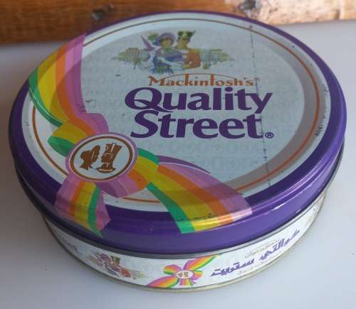 Quality street tin