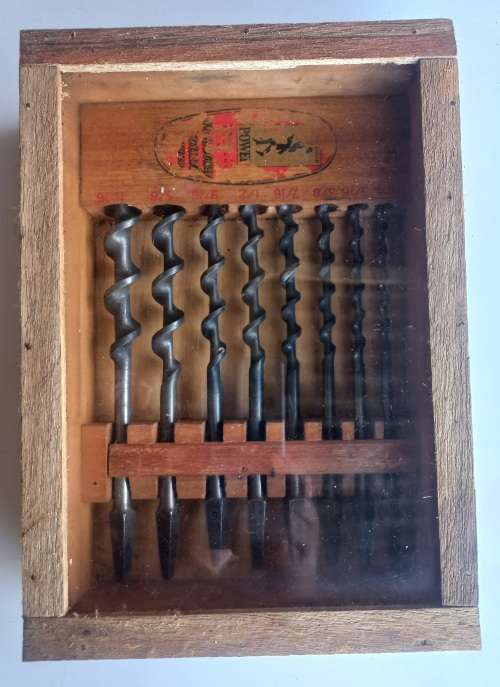 Vintage Ridgway drill bits set in case *restored*