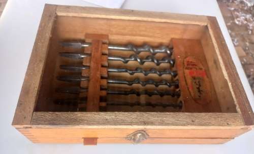 Vintage Ridgway drill bits set in case *restored*