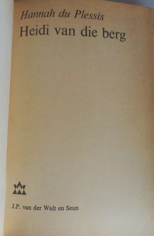Heidi van die Berg deur Hannah du Plessis