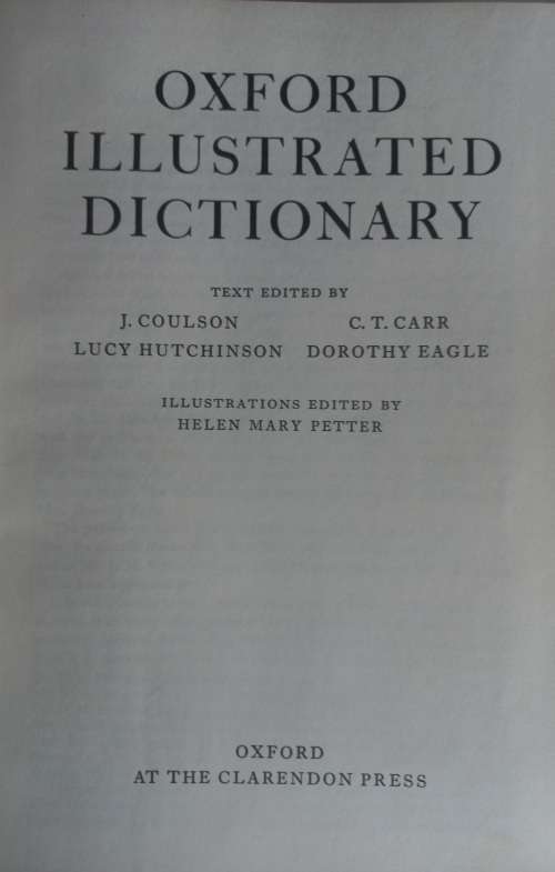 Oxford illustrated dictionary