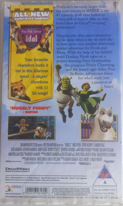 Shrek 2 VHS