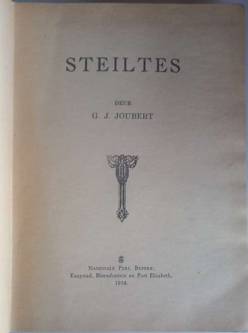 Steiltes deur GJ Joubert