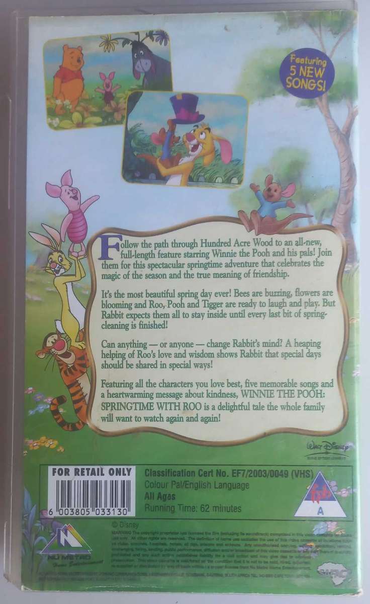 Winnie the Pooh - Springtime with Roo VHS