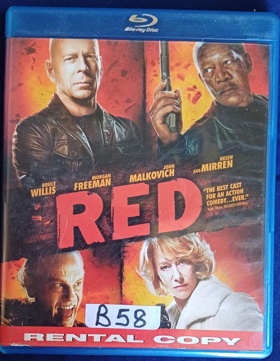 Red blue ray dvd