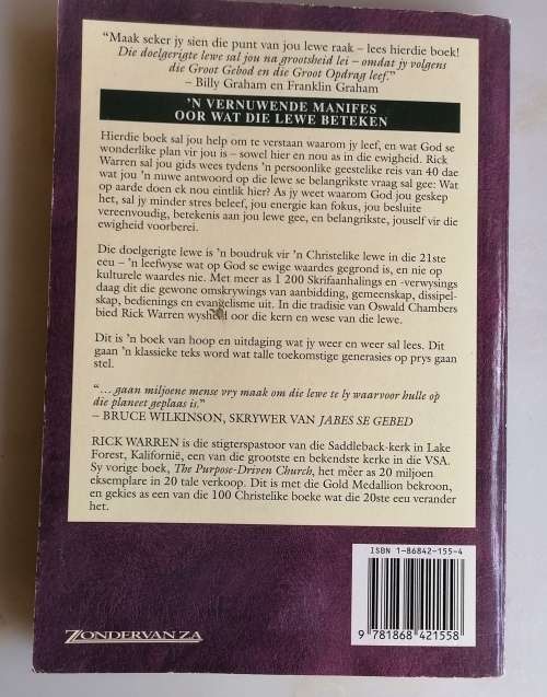 Die doelgerigte lewe deur Rick Warren