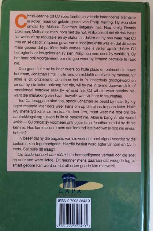 Die liefde behoort aan more deur Kobie van Niekerk