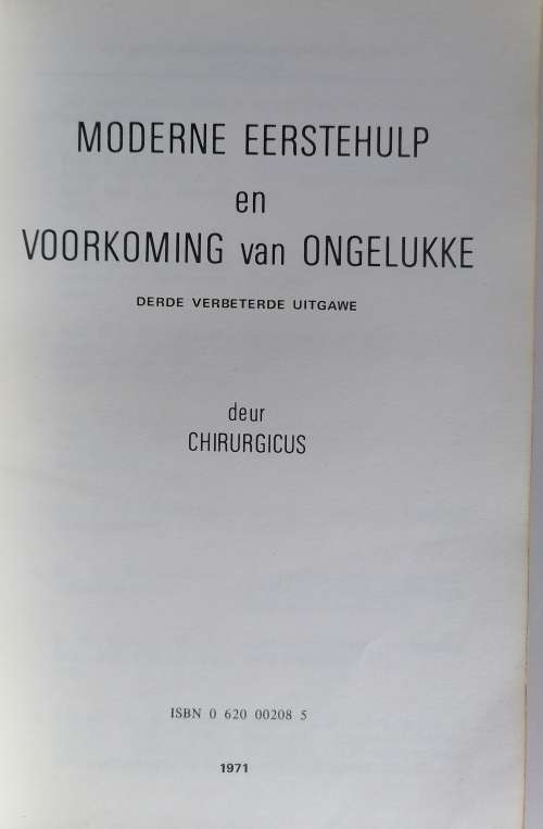 Moderne eerstehulp en voorkoming van ongelukke