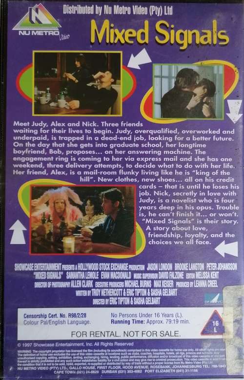 Mixed signals  Jason London VHS