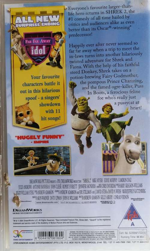 Shrek 2 VHS
