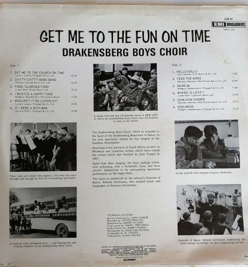 The Drakensberg Boys Choir LP