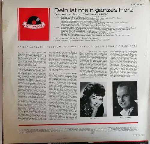 Dein ist mein ganzes Herz LP