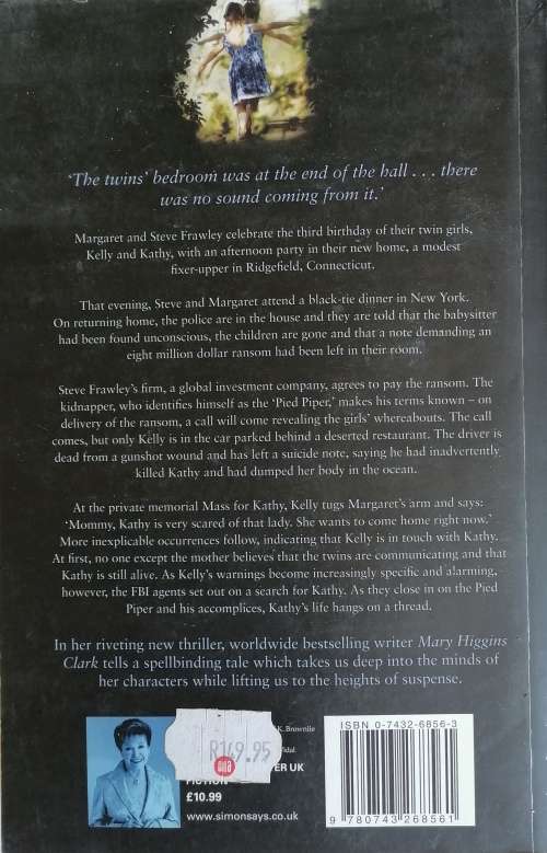 Two little girls in blue by Mary Higgins Clark