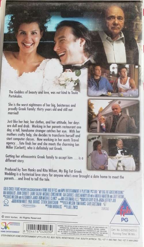 My big fat greek wedding VHS