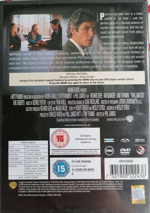 Final analysis dvd