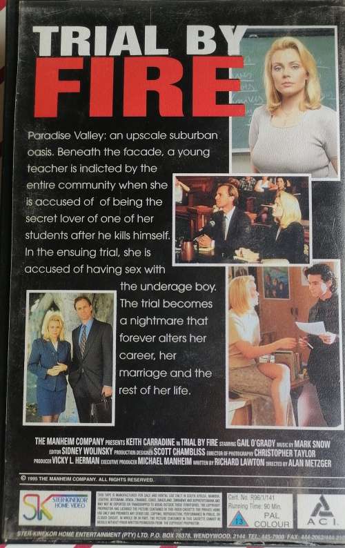Trial by fire VHS