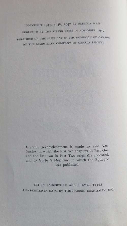 The meaning of treason by Rebecca West