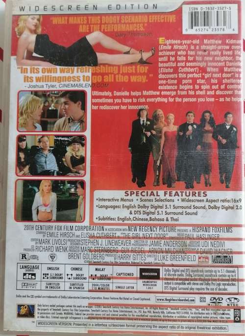 The girl nextdoor dvd