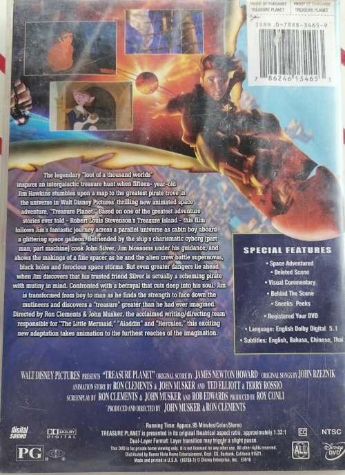 Treasure Planet dvd