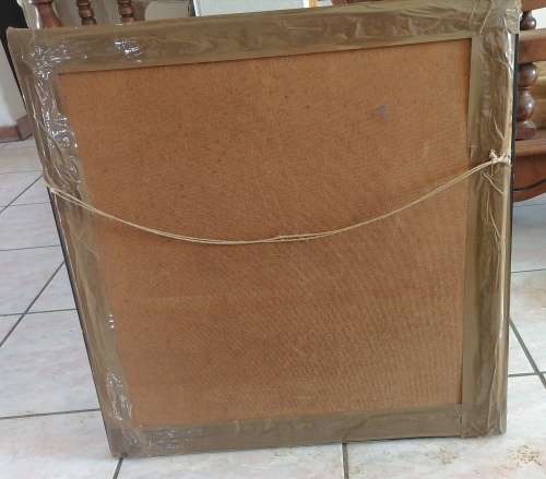 Framed praying hands crochet