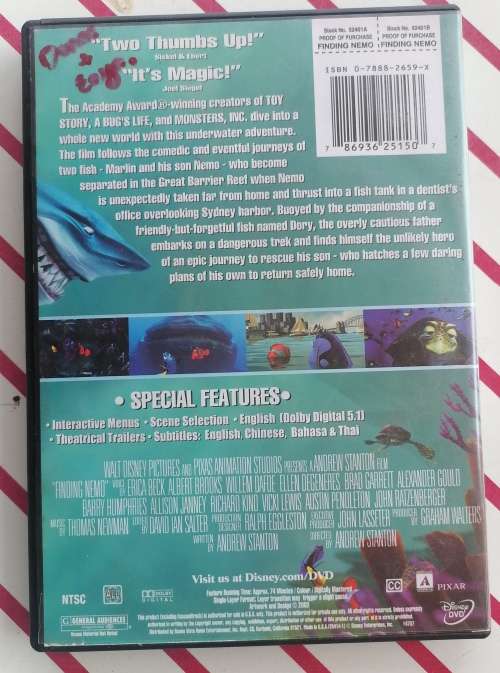 Finding Nemo dvd
