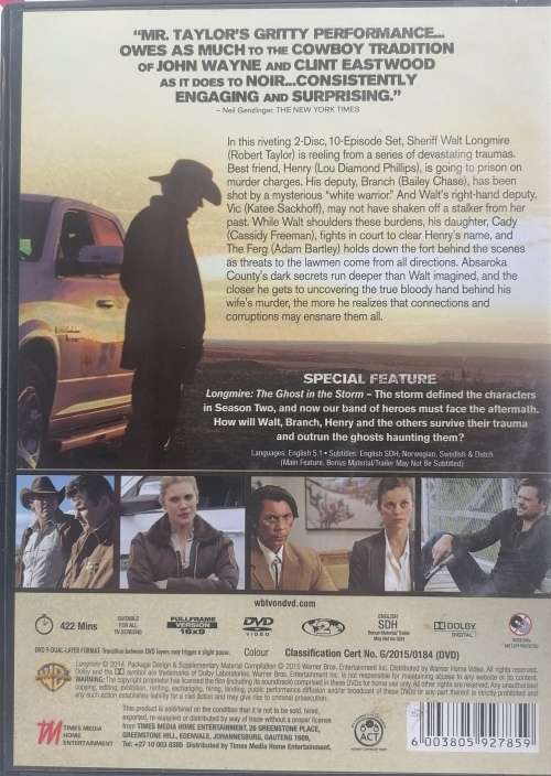 Longmire - The complete third season dvd