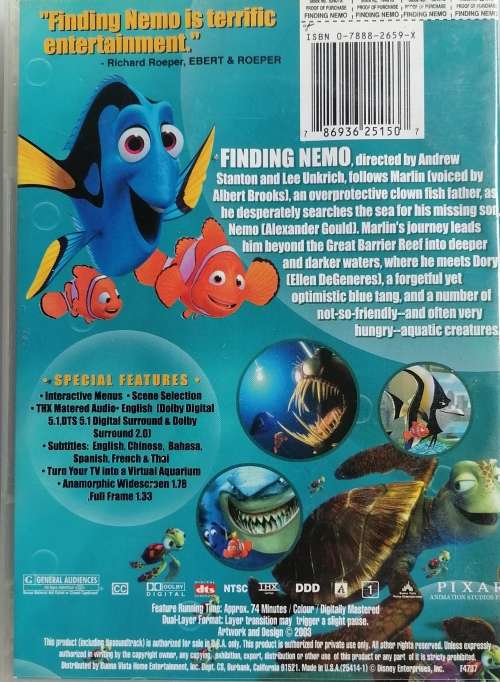 Finding Nemo dvd