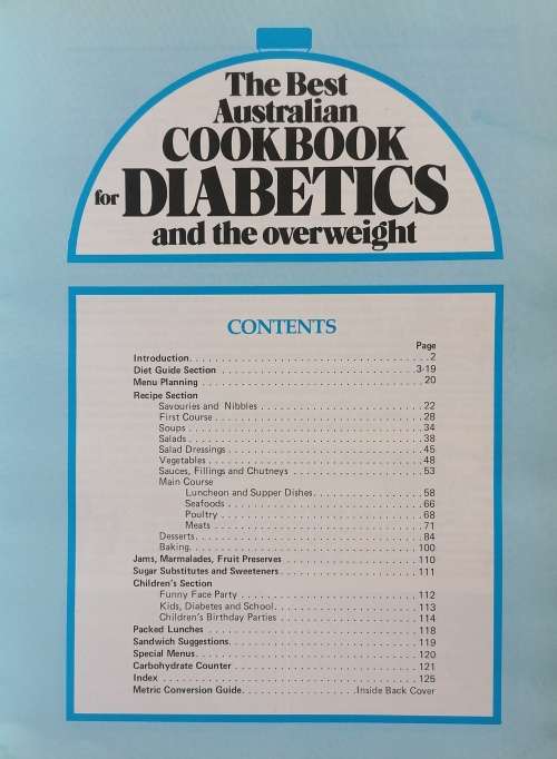 The best Australian cookbook for diabetics and the overweight by Peggy Stacy