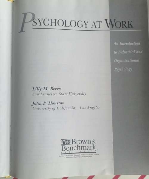 Psychology at work