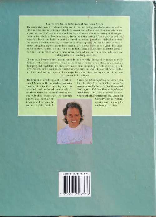 Everyone`s guide to snakes of Southern Africa by Bill Branch
