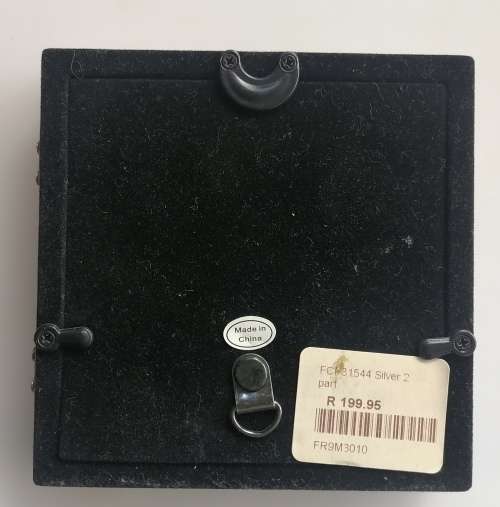 Silver 2 part baby photo frame