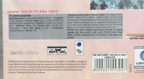 The Settlers Heritage of kings pc