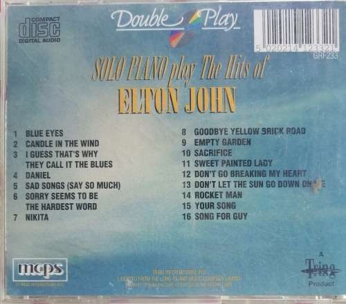 Solo piano plays the hits of Elton John cd