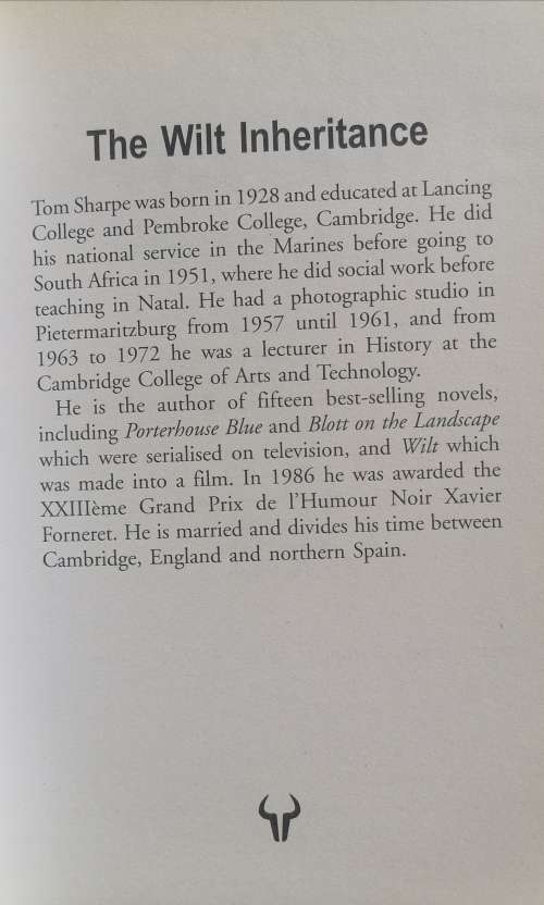 The Wilt inheritance by Tom Sharpe