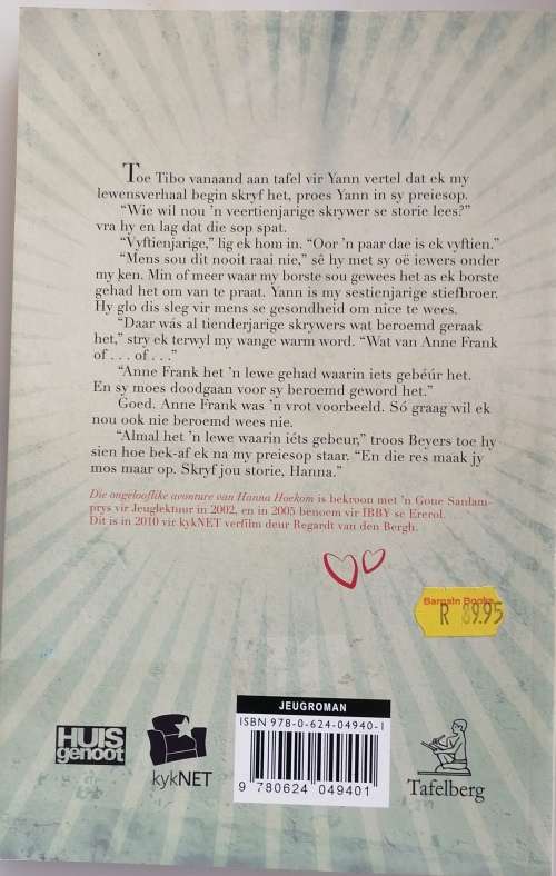 Die ongelooflike avonture van Hanna Hoekom deur Marita van der Vyver