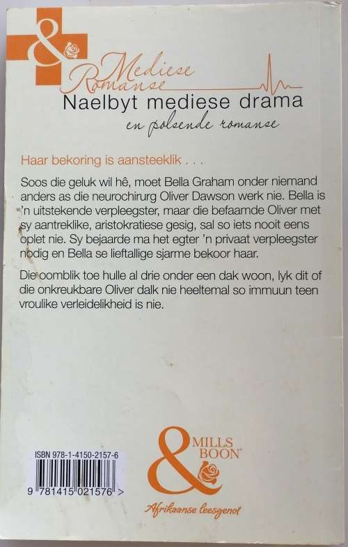 Beenaf op haar bekrompe baas deur Alison Roberts (Afrikaanse Mills and Boon)