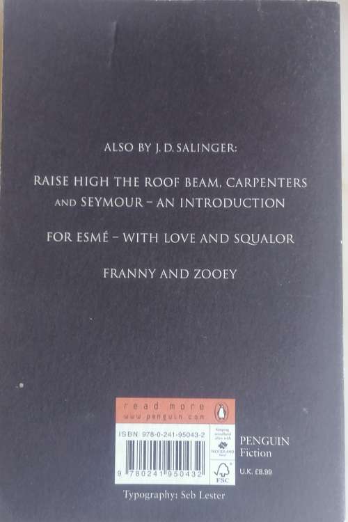 The catcher in the rye by JD Salinger