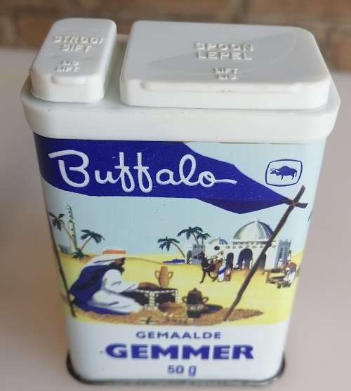 Buffalo ground ginger tin