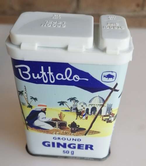 Buffalo ground ginger tin